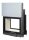 80x64 S II 2.0 alagút-üveges kandallótűztér liftes ajtóval fehér Keramott béléssel