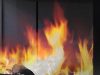89x49x57 S 2.0 jobbos saroküveges kandallótűztér liftes ajtóval fekete Keramott béléssel