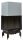 69x49x57 S 2.0 balos saroküveges kandallótűztér liftes ajtóval fekete Keramott béléssel