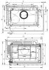 63x40x42 K 2.0 balos saroküveges kandallótűztér oldalra nyíló ajtóval fekete Keramott béléssel