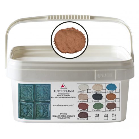 Austroflamm Fugenmörtel -  cserépkályha fugázó 1kg / vödör ARANYBARNA