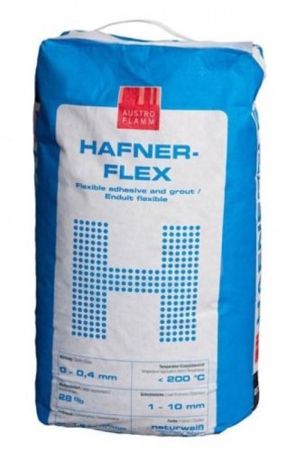 Austroflamm Hafnerflex - fehér színű flexi ragasztó és alapvakolat 20kg / zsák 