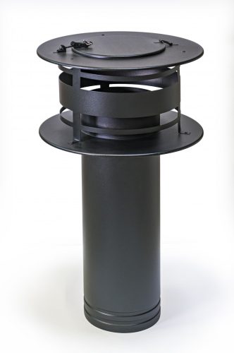 Esztétikus légbeszívó torony DN  200 mm - pagoda black