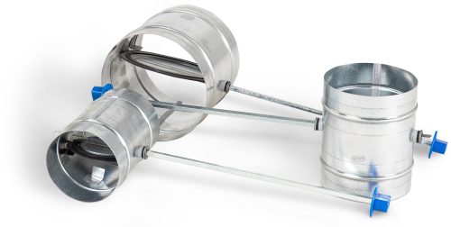 Légtömör zárású pillangószelep hosszított tengellyel, nem hőálló, D 125 mm