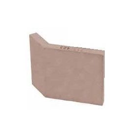   Austroflamm nagy sűrűségű hőtároló kandallóburkolat építő lap sarok 135° 250+125x250 mm magas 35 mm vastag