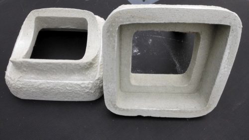 Cserépkályha csatlakozó 150x150 mm szögletes, utólag beépíthető