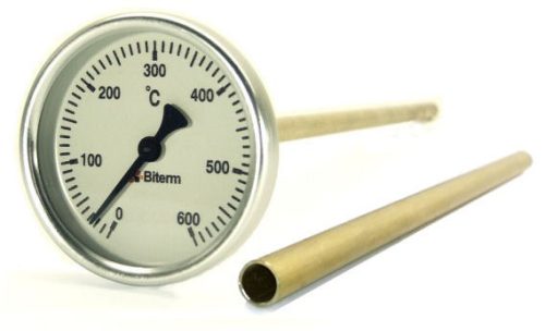 Bimetál kemence hőmérő 0-600°C