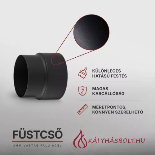 Füstcső bővítő ø150->200