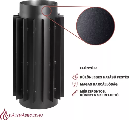 Füstcső hődob 50cm hosszú, ø200 