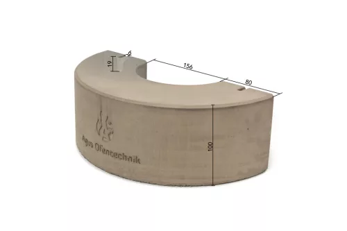 Füstcső hőtároló készlet 50 cm magas, 56 kg, ø150