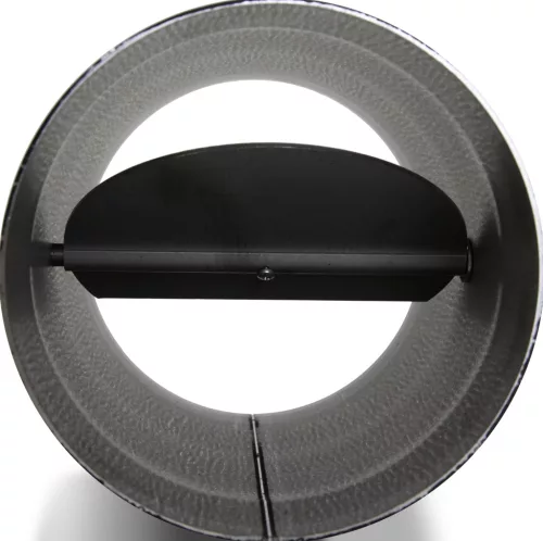 Füstcső könyök állítható, tisztítónyílással, pillangószeleppel, 90 fokos, ø160, (csappantyús)