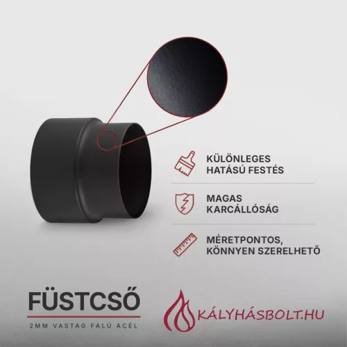Füstcső szűkítő ø180->160