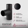 Füstcső T-idom 90 fokos ø130