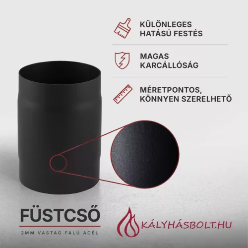 Füstcső toldó ø130
