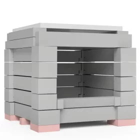   ÖkoSmart cserépkályha ökotűztér csomag 35x35x52 cm méretig - szürke