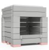 ÖkoSmart cserépkályha ökotűztér csomag 38x38x58 cm méretig - szürke