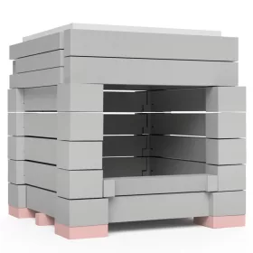   ÖkoSmart cserépkályha ökotűztér csomag 38x38x58 cm méretig - szürke