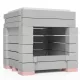 ÖkoSmart cserépkályha ökotűztér csomag 38x38x58 cm méretig - szürke