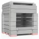 ÖkoSmart cserépkályha ökotűztér csomag 49x49x64 cm méretig - szürke