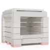 ÖkoSmart cserépkályha ökotűztér csomag 35x35x52 cm méretig - fehér