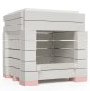 ÖkoSmart cserépkályha ökotűztér csomag 38x38x58 cm méretig - fehér