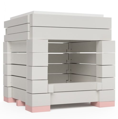 ÖkoSmart cserépkályha ökotűztér csomag 38x38x58 cm méretig - fehér