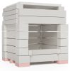 ÖkoSmart cserépkályha ökotűztér csomag 49x49x64 cm méretig - fehér