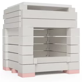   ÖkoSmart cserépkályha ökotűztér csomag 49x49x64 cm méretig - fehér