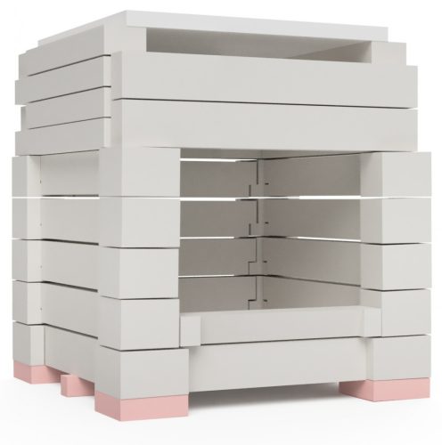 ÖkoSmart cserépkályha ökotűztér csomag 49x49x64 cm méretig - fehér