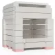 ÖkoSmart cserépkályha ökotűztér csomag 49x49x64 cm méretig - fehér