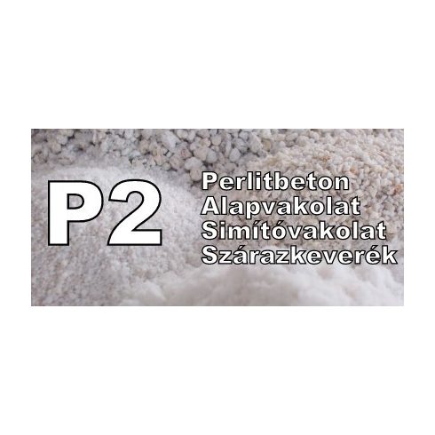 Duzzasztott perlit P2  0-1,6 mm 100 l zsákban - könnyűbetonhoz