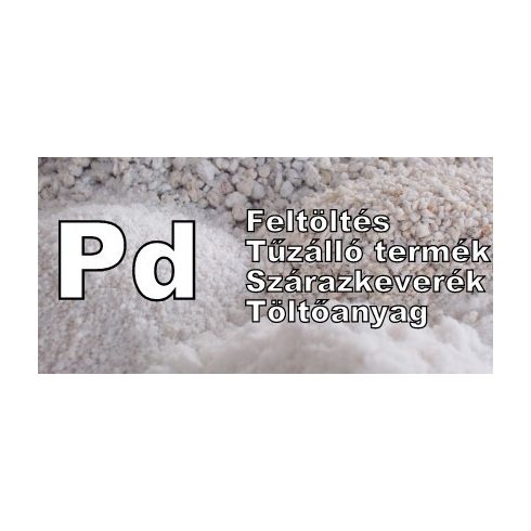 Duzzasztott perlit Pd  0-3 mm 2 m³ raklapon - feltöltéshez
