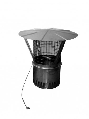 Univerzális esővédő sapka szikrafogóval Ø18 cm-es kéményátmérőhöz