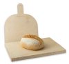 Pizzakő, kenyérsütő lap EXTRA 40x30x3 cm + fa pizzalapát 