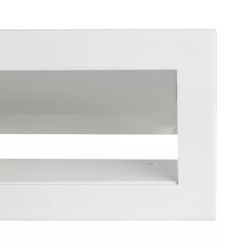 44x10 cm fehér minimál kandalló szellőzőrács
