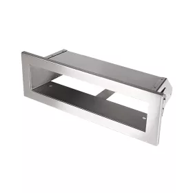 24x10 cm inox minimál kandalló szellőzőrács
