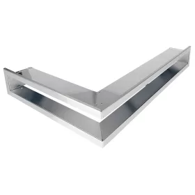   62x42x10  cm inox balos minimál sarok kandalló szellőzőrács