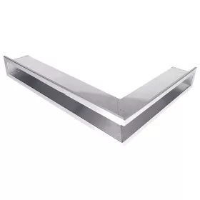   62x42x10  cm inox jobbos minimál sarok kandalló szellőzőrács